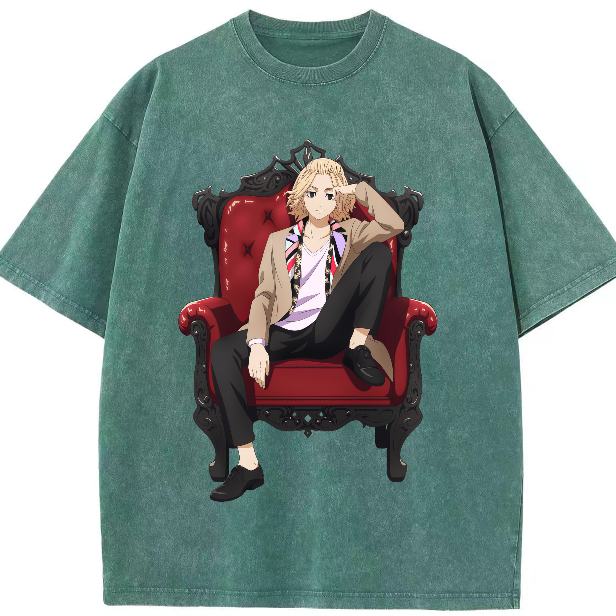 （画像用） 東京リベンジャーズ Tokyo Revengers 綿100% ヴィンテージ風 半袖Tシャツ（フロントプリント）